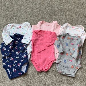 6 EUC Carter’s 3 month bodysuits